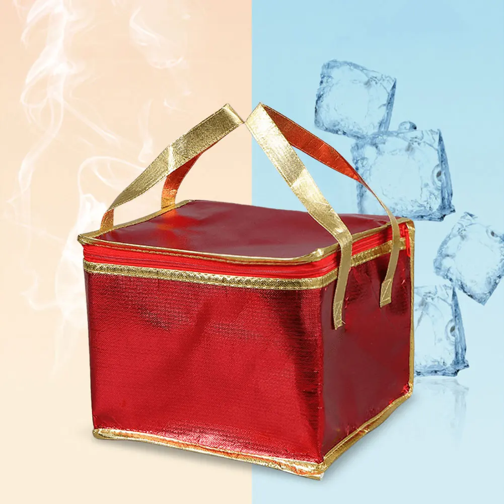 Food Pizza Delivery Insulated Bag – Waterproof Thermal Cooler Tote for Hot or Cold Meals, Camping, Food Storage, Reusable Foil Insulated Lunch Bag, Portable Meal Carrier for Work, School, Picnic 3