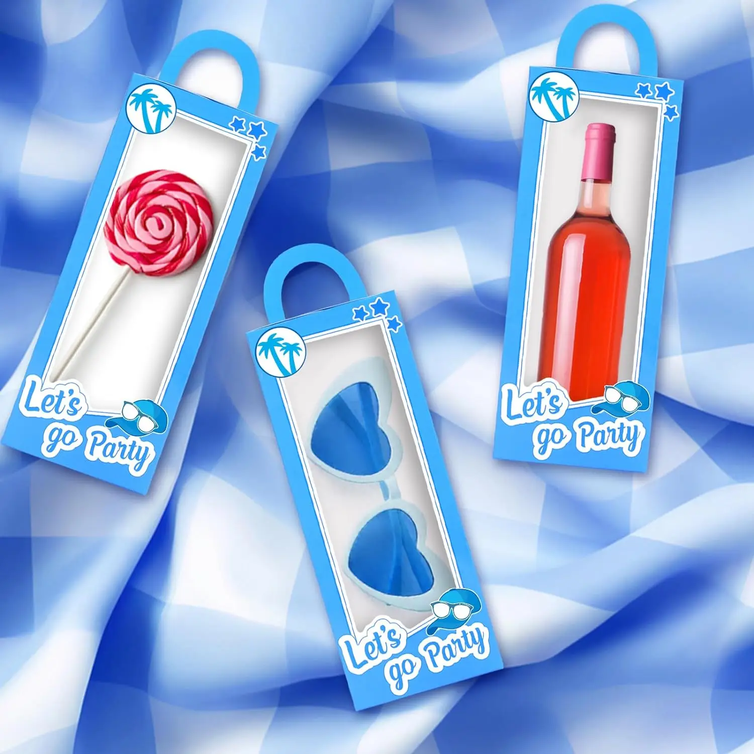 12PCS Blue Party Favor Boxes – Doll Gift Boxes for Candy, Goodie Bags, Baby Shower, Bachelorette, Bridal Shower, Wedding, Birthday Party Decorations and Return Gifts Supplies for Girls 3