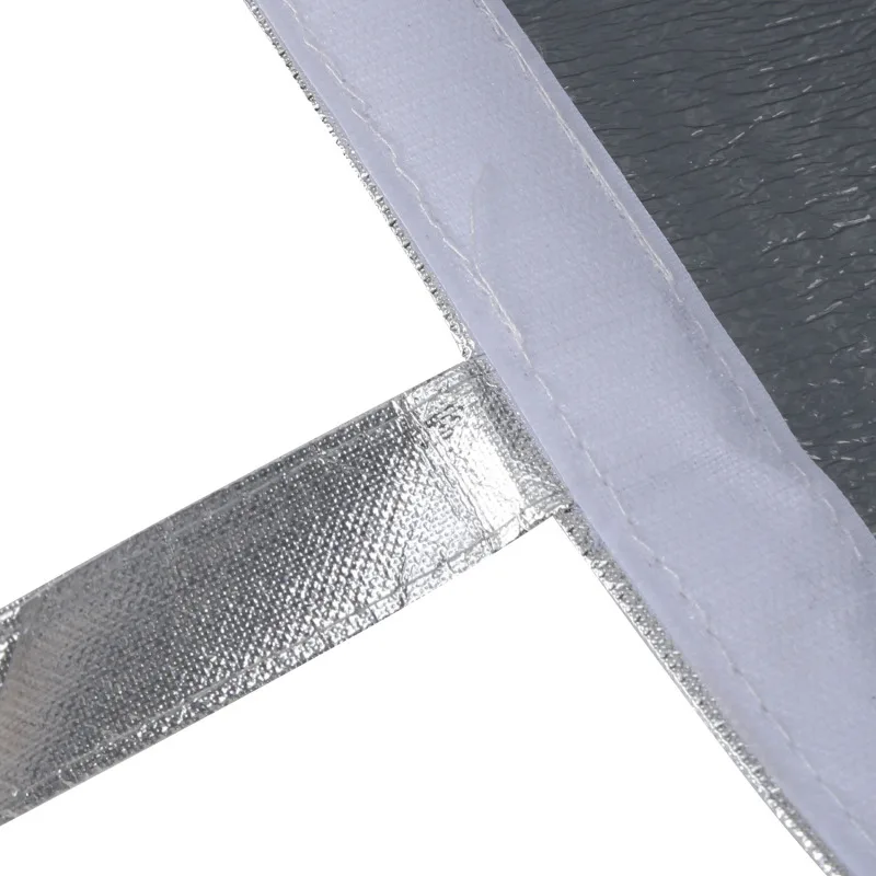 1Pc Silver Thermal Insulated Lunch Bag – Large Square Foil Cooler Tote for Cake, Sandwiches, Coffee, Drinks, and Fresh Food Storage, Reusable Refrigerated Picnic Delivery Bag