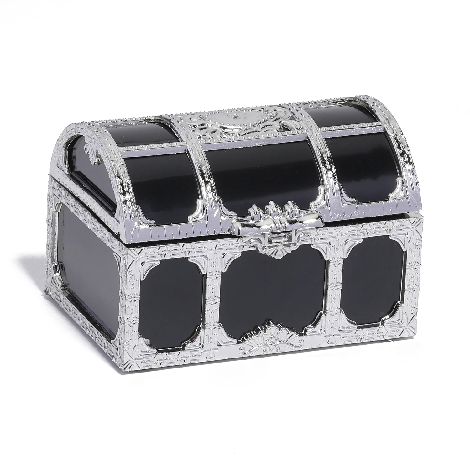 1Pc Vintage Transparent Pirate Treasure Chest – Storage Organizer Box for Crystals, Gems, Jewelry, Earrings, and Small Collectibles, Plastic Treasure Box for Creative Crafting, Display, and Decorative Storage - 图片 10