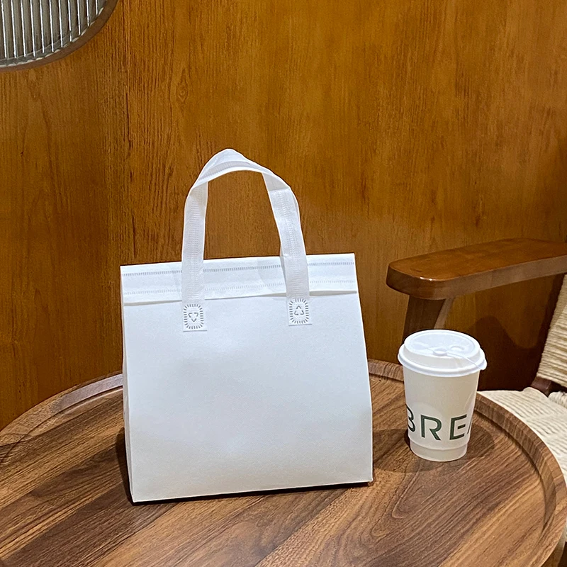 Insulated Tote Bag 🛍️ Grey Non-Woven Insulated Tote Bags – 10pcs Reusable Thermal Fabric Pouches – Portable Food, Drinks, Lunch, Grocery Delivery Carrier – Keep Warm or Cold – Perfect for Travel, Work, School, Picnic - 图片 23