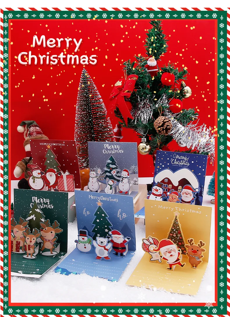 3D Pop Up Christmas Greeting Cards with Envelopes – Folding Message Cards Featuring Santa Claus, Snowflake, and Holiday Designs, Perfect Gift Card for Birthday, New Year, Party, and Winter Decorations 3D Pop Up Christmas Greeting Cards with Envelopes – Folding Message Cards Featuring Santa Claus, Snowflake, and Holiday Designs, Perfect Gift Card for Birthday, New Year, Party, and Winter Decorations