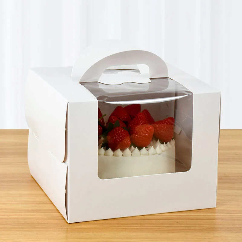 1/3/6pcs High Capacity Cake Packing Boxes with Clear Window, Multi Size Bakery Gift Boxes for Candy Cookies Pastry Chocolate Dessert Packaging, Wedding Birthday Christmas Baby Shower Party Supplies 4