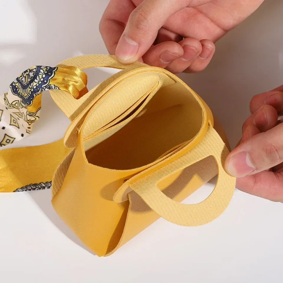 40pcs Leather Candy Gift Bags with Ribbon – Pink & Blue Wedding Favors, Baby Shower Guest Packaging Pouches, Luxury Party Gift Boxes for Candy, Chocolate, Cookies, Jewelry, and Special Event Distributions