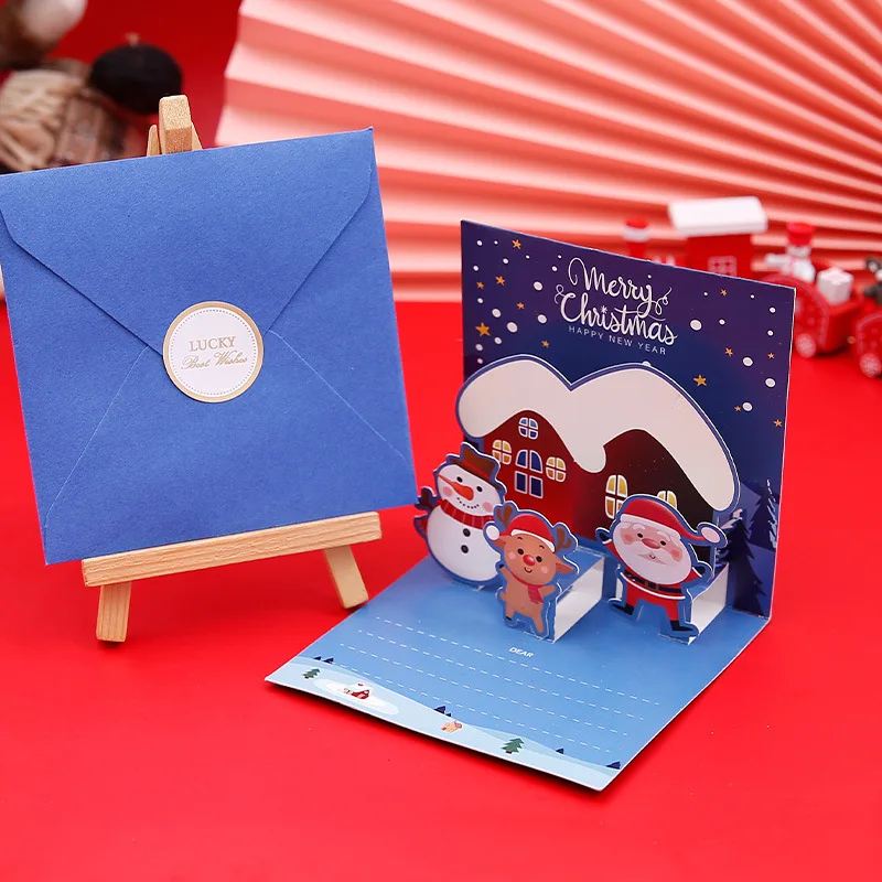 3D Pop Up Christmas Greeting Cards with Envelopes – Folding Message Cards Featuring Santa Claus, Snowflake, and Holiday Designs, Perfect Gift Card for Birthday, New Year, Party, and Winter Decorations 3D Pop Up Christmas Greeting Cards with Envelopes – Folding Message Cards Featuring Santa Claus, Snowflake, and Holiday Designs, Perfect Gift Card for Birthday, New Year, Party, and Winter Decorations