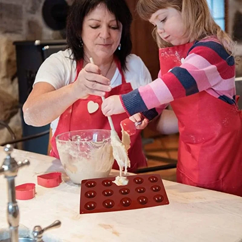 1pc Semi-Sphere Silicone Cake Mold for Chocolate, Ice Cream, Jelly, Pudding, and Rice Ball Baking, Flexible Non-Stick DIY Dessert Mold for Home Baking, Party Treats, and Creative Sweet Creations 1pc Semi-Sphere Silicone Cake Mold for Chocolate, Ice Cream, Jelly, Pudding, and Rice Ball Baking, Flexible Non-Stick DIY Dessert Mold for Home Baking, Party Treats, and Creative Sweet Creations