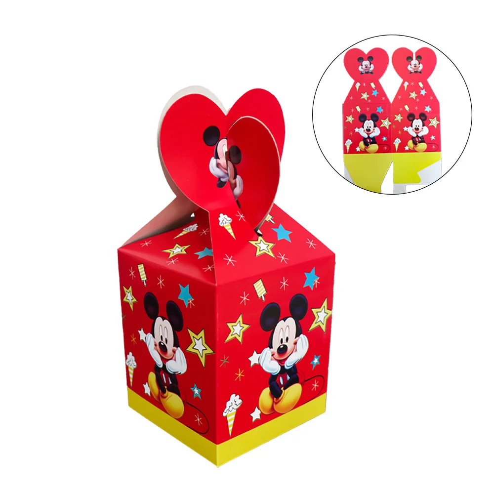 Frozen Minnie Mouse Princess Avenger Party Supplies – Candy Gift Boxes for Kids Birthday, Baby Shower, Paper Treat Boxes for Girls Boys Party Favors, Holiday Celebration and Birthday Decorations - 图片 3