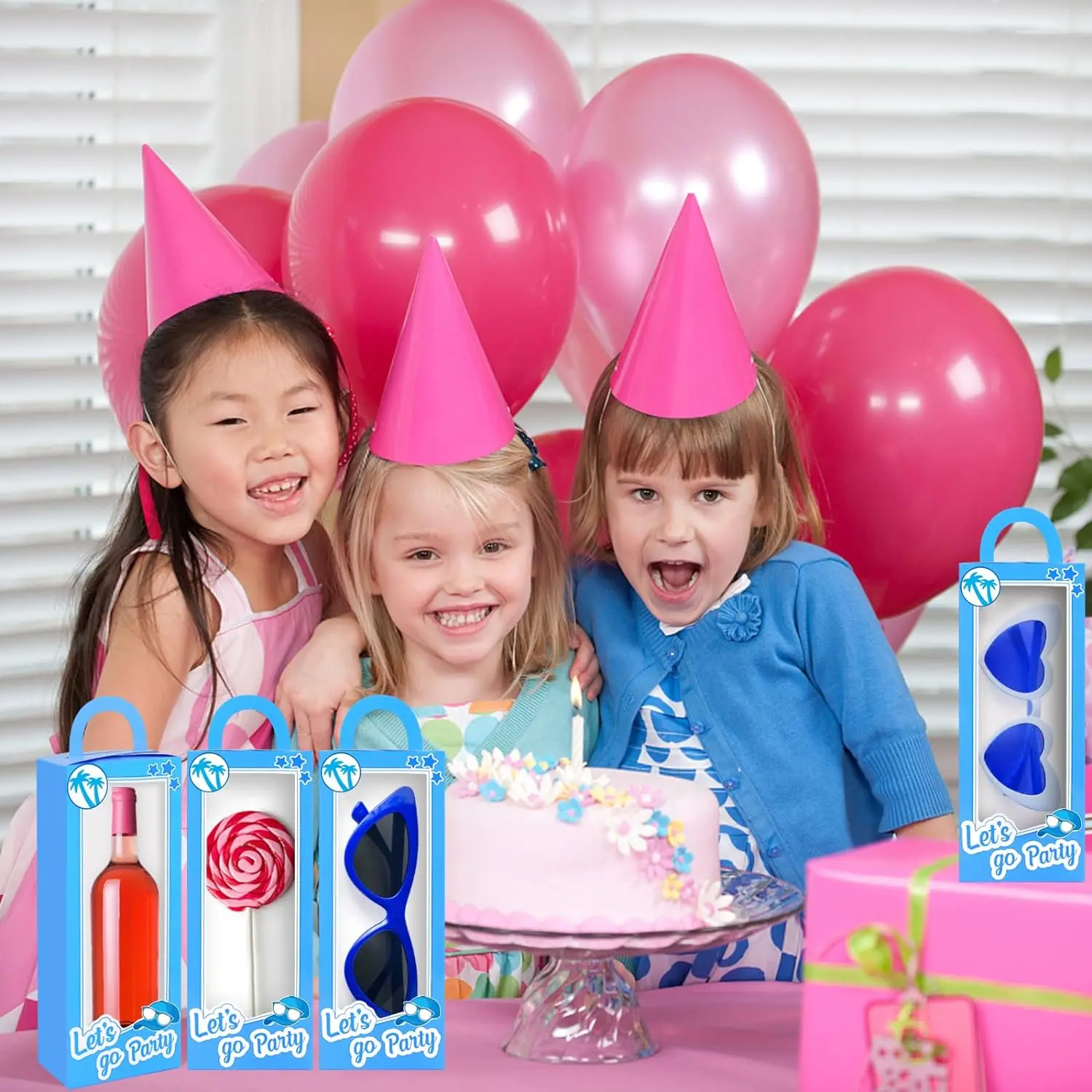 12PCS Blue Party Favor Boxes – Doll Gift Boxes for Candy, Goodie Bags, Baby Shower, Bachelorette, Bridal Shower, Wedding, Birthday Party Decorations and Return Gifts Supplies for Girls 2