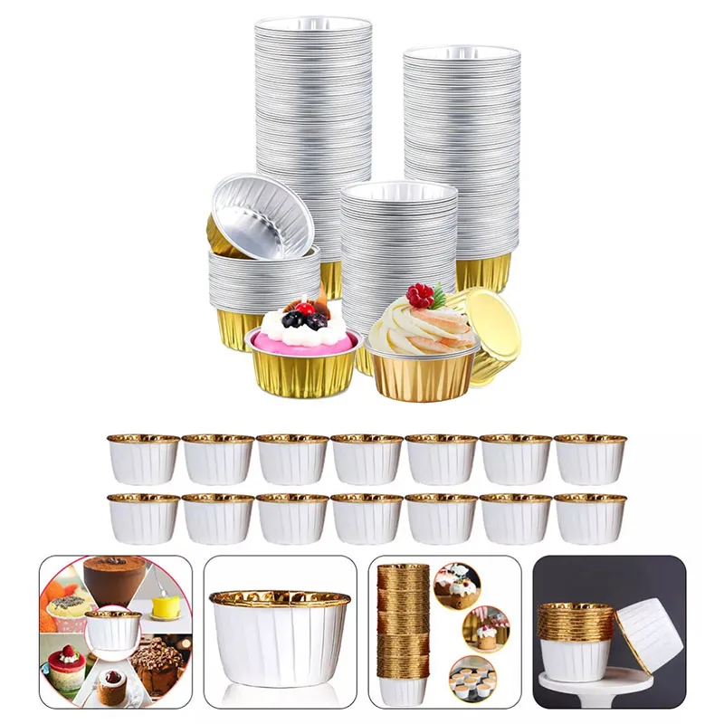 Disposable Aluminum Foil Tart Pans with Lids, Mini Pie Cupcake Baking Molds, Oven & Freezer Safe, Durable Round Foil Containers for Muffins, Cheesecake, Pastry, Takeout, Catering, Kitchen Party Supplies Disposable Aluminum Foil Tart Pans with Lids, Mini Pie Cupcake Baking Molds, Oven & Freezer Safe, Durable Round Foil Containers for Muffins, Cheesecake, Pastry, Takeout, Catering, Kitchen Party Supplies