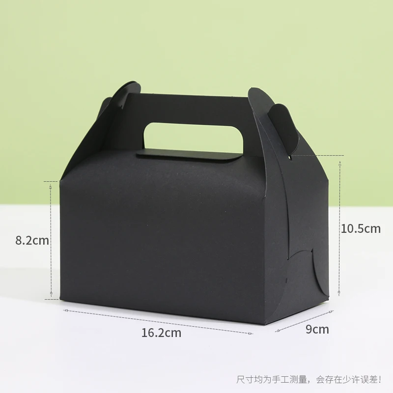 10Pcs Cardboard Gift Cake Boxes Pink Green Dessert Packaging Boxes with Handle, Portable Pastry Cookie Muffin Cupcake Container for Wedding Birthday Baby Shower Party Supplies - 图片 9