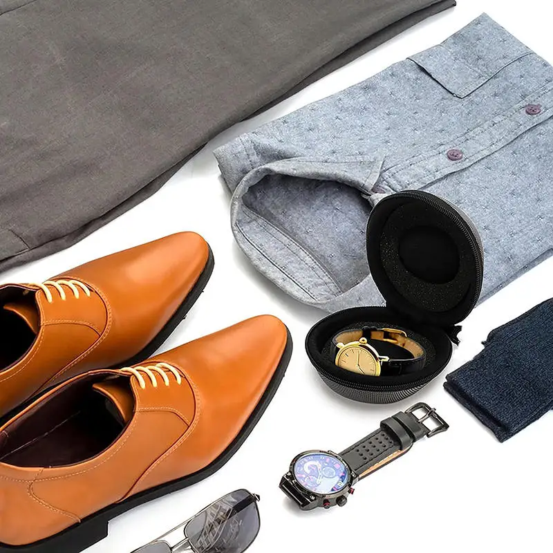 Travel Wristwatch Organizer | EVA Travel Case Portable Storage Box for Single Watch, Shockproof and Impact-Resistant Wristwatch Organizer for Smart Watches, Durable Protective Carrying Case - 图片 5