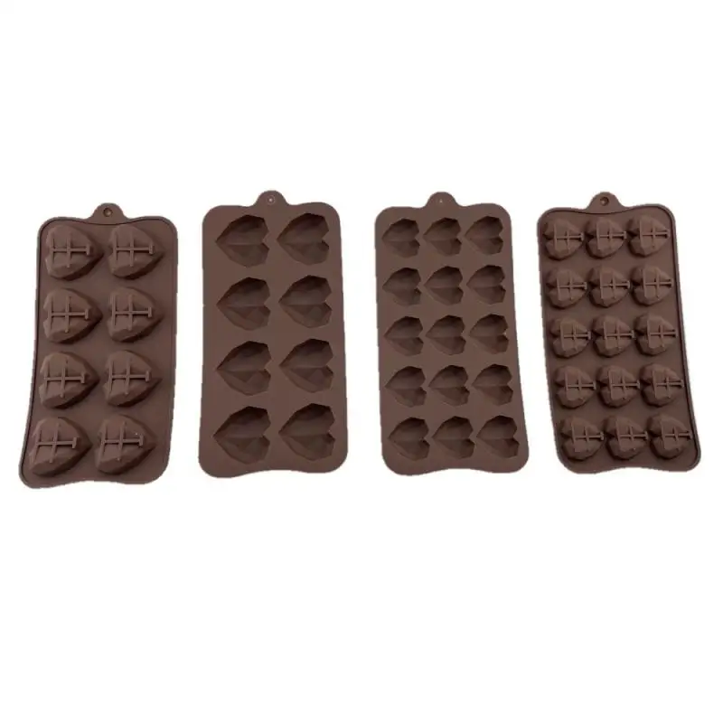 Love Silicone Baking Mold for Valentines Day New Year Ramadan Mother’s Day DIY Chocolate Candy Fondant Cake Baking Molds Kitchen Dessert Pastry Decoration Tools Craft Tray - 图片 2