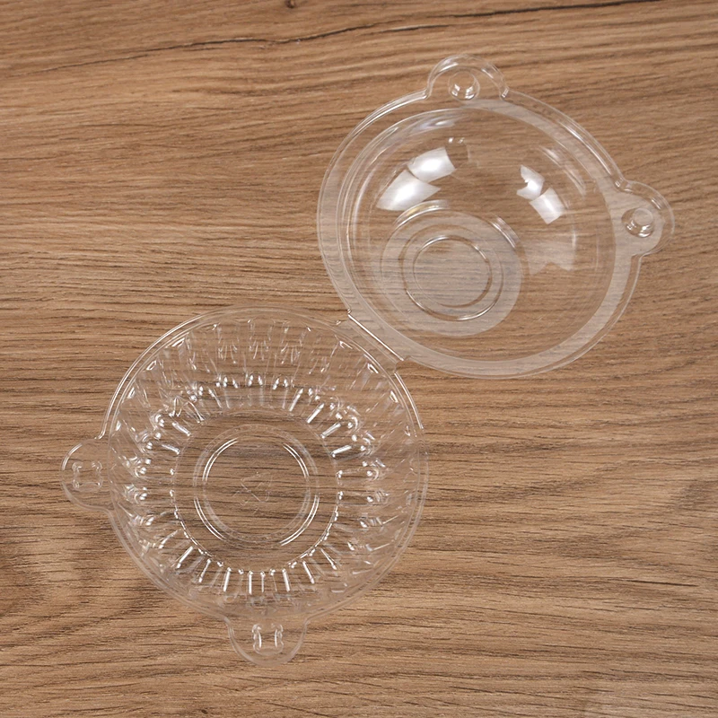 10/50Pcs Clear Cupcake Packaging Boxes, Dessert Donut Muffin Cake Container Holders with Lids, Transparent Pastry Display Containers for Wedding Birthday Party Christmas Holiday Event Supplies 10