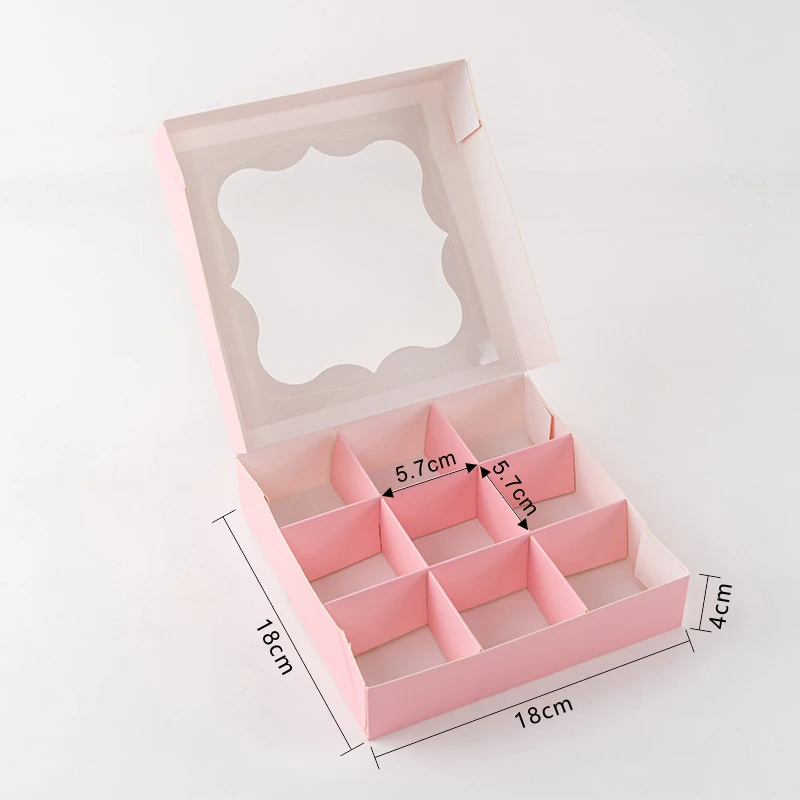 5pcs Mini Cupcake and Pastry Chocolate Paper Boxes in White and Pink, Handmade Dessert Packaging for Birthday Wedding Party, Small Gift Favor Containers Elegant Display - 图片 9