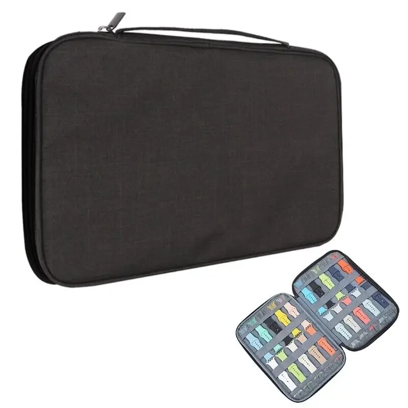 Travel Watchband Organizer | For Apple Watch Watchband Storage Box, Multifunction Travel Strap Organizer Case, Portable Ant Cloth Watch Strap Pouch, Compact Watchband Holder for Smartwatch Accessories Packaging - 图片 4