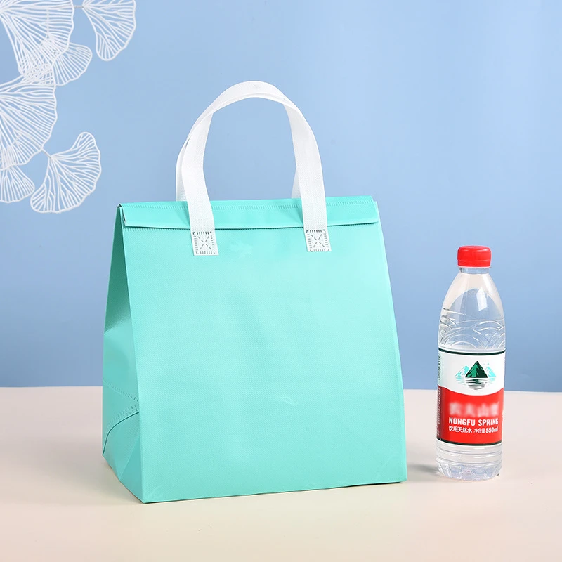 10pcs Non-Woven Insulated Tote Bags – Reusable Thermal Cooler Pouches for Food, Cake, Drinks, and Lunch, Portable Delivery and Takeaway Bags with Handles, Eco-Friendly Storage for Office, School, and Picnic - 图片 16