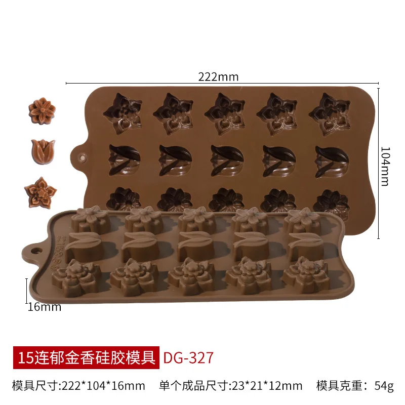 Halloween Silicone Chocolate Mold with Skull, Pumpkin, Witch, and Ghost Shapes for Fudge, Cake, Candy, and Dessert Decorating, Non-Stick Flexible Baking Tool for Home and Party Holiday Treats