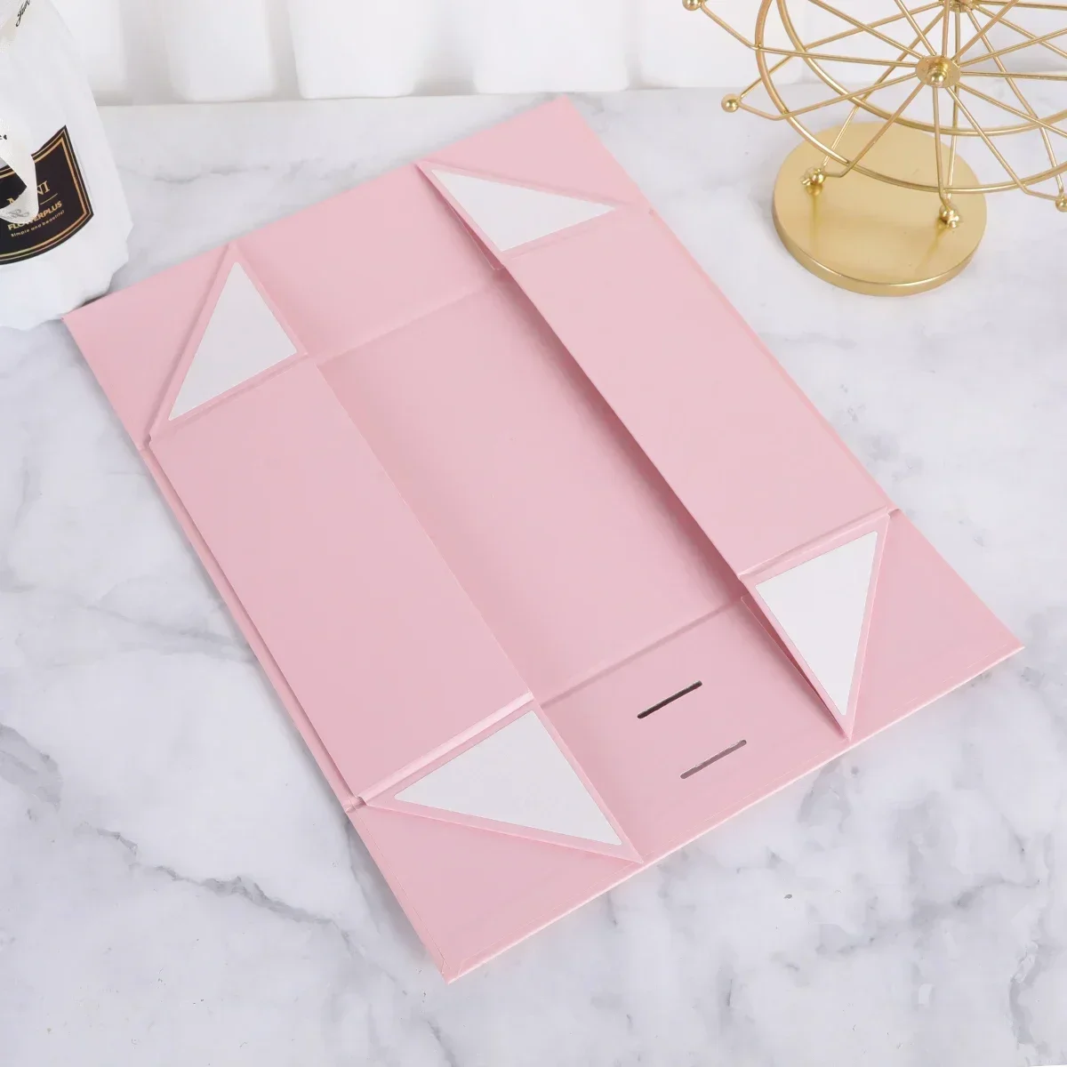 1/2pcs Pink Gift Box with Ribbon and Lid, Luxury Foldable Cardboard Gift Boxes for Engagement, Birthday, Bridesmaid, Wedding, Anniversary, Baby Shower, Party Supplies, Elegant Packaging for Special Gifts 6