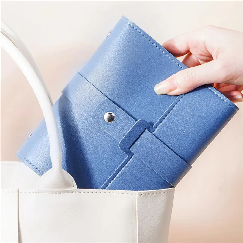 Travel Jewelry Organizer | 1PC PU Leather Ear Stud Storage Bag, Multi-Layer Jewelry Organizer, Book-Type Storage Bag for Earrings, Rings, Necklaces, and Small Jewelry Accessories, Compact Jewelry Case for Travel and Home Use