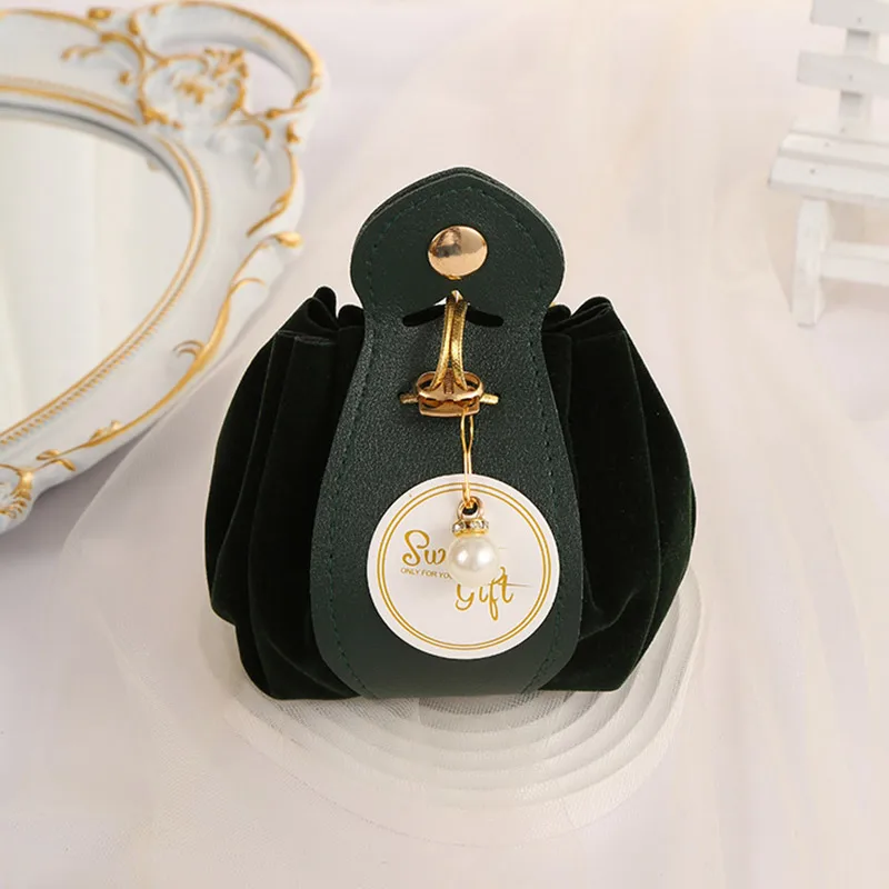 Luxury Flocked Leather Velvet Drawstring Candy Bags – Elegant Sachet Pouches for Christmas, Weddings, Parties, Jewelry, Candy, Favor Gifts, Gift Packaging, Event Souvenirs, Boutique Accessories, Reusable Storage 10