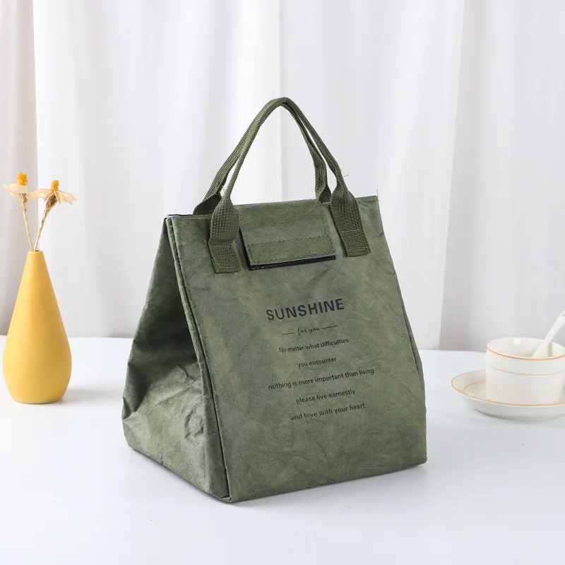 Waterproof Insulated Paper Lunch Bag – Extended and Thickened Aluminum Foil Lining, Japanese Style Handbag for Office Workers, Students, Travel, Picnic, Reusable Thermal Food Carrier Waterproof Insulated Paper Lunch Bag – Extended and Thickened Aluminum Foil Lining, Japanese Style Handbag for Office Workers, Students, Travel, Picnic, Reusable Thermal Food Carrier