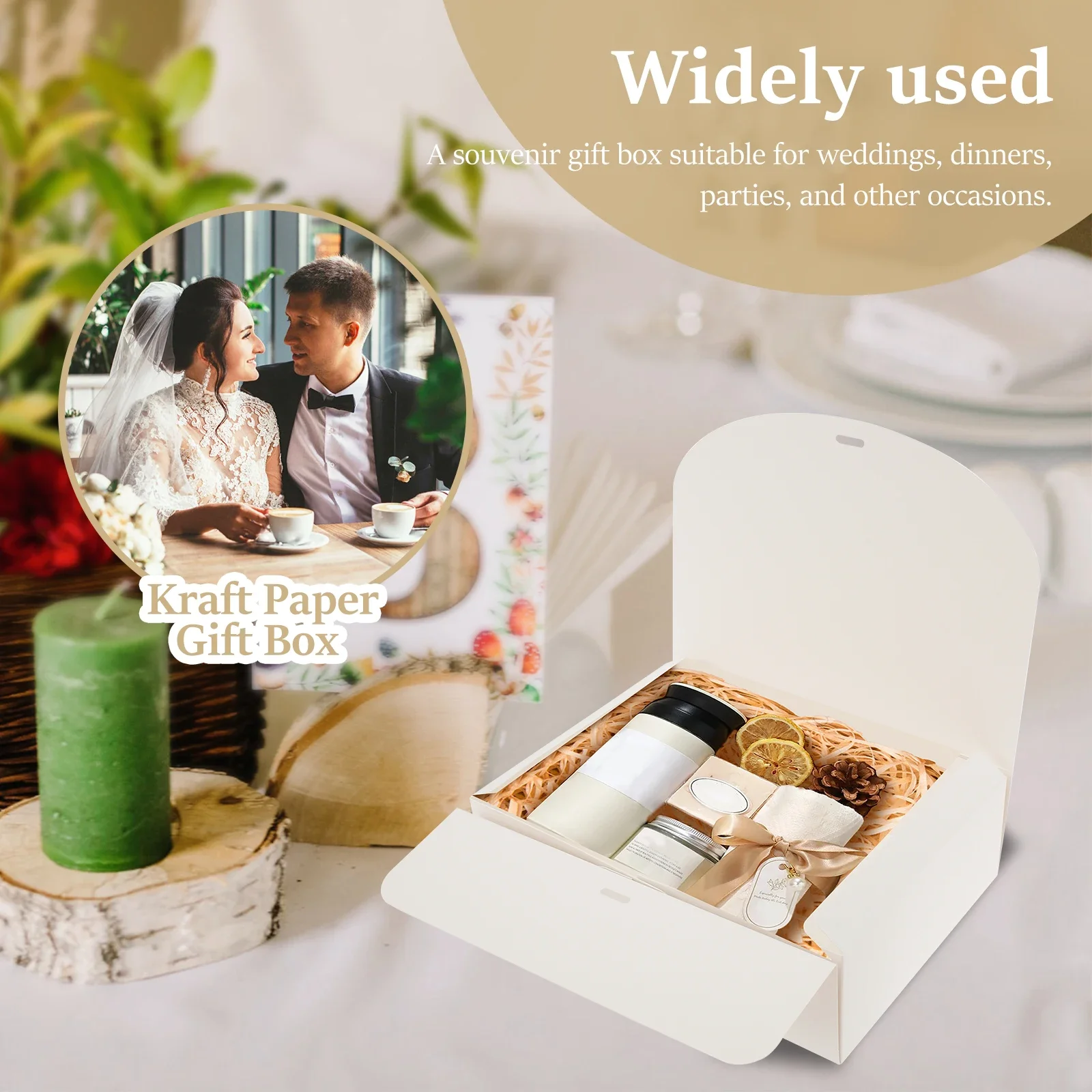 10 Pcs Gift Boxes with Lids and Ribbon – Large Capacity Paper Present Boxes, Decorative Storage Boxes for Party, Weddings, Birthdays, Holidays, Candy, and Gift Packaging 6