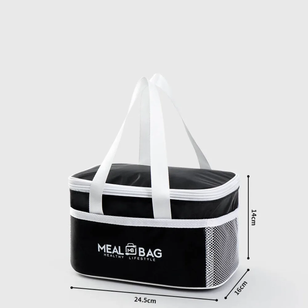 New Aluminum Foil Lunch Box Storage Bag, Oxford Thickened Insulated Thermal Bag with Large Capacity, Portable Food Cooler Tote, Ice Pack Compatible, Ideal for Women, Travel, Office, School - 图片 8