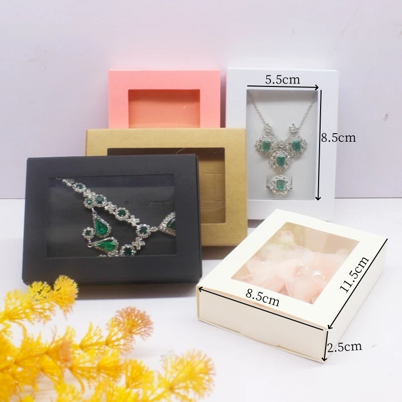 10PCS Multi-Color Window Gift Boxes – 11.5x8.5x2.5cm, Ideal for Christmas, Parties, and Holiday Decorations, Perfect for Gift Packaging and Special Occasions 2