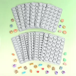 Halloween Silicone Chocolate Mold with Skull, Pumpkin, Witch, and Ghost Shapes for Fudge, Cake, Candy, and Dessert Decorating, Non-Stick Flexible Baking Tool for Home and Party Holiday Treats