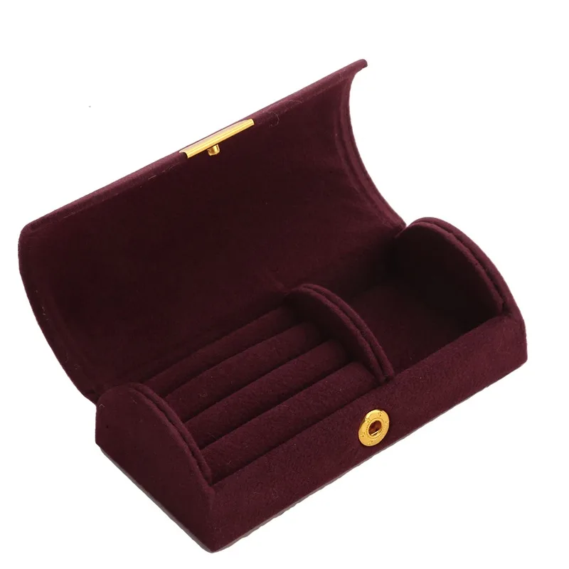 Travel Jewelry Organizer | Solid Color Portable Jewelry Storage Box – Exquisite Travel Jewelry Bag with Suede Surface, Compact Jewelry Box Organizer for Rings, Necklaces, Earrings, and Small Accessories, Ideal for Travel and Everyday Use 16