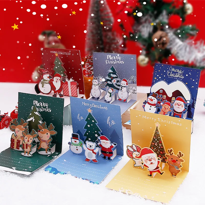 3D Pop Up Christmas Greeting Cards with Envelopes – Folding Message Cards Featuring Santa Claus, Snowflake, and Holiday Designs, Perfect Gift Card for Birthday, New Year, Party, and Winter Decorations 3D Pop Up Christmas Greeting Cards with Envelopes – Folding Message Cards Featuring Santa Claus, Snowflake, and Holiday Designs, Perfect Gift Card for Birthday, New Year, Party, and Winter Decorations