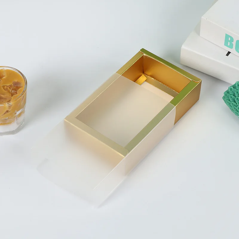 10pcs Kraft Paper Gift Boxes with Clear PVC Window, Exquisite Drawer Packaging for Wedding Birthday Party Cookies Candy Cake Display, DIY Dessert Favor Storage Containers Elegant Gift Presentation - 图片 19