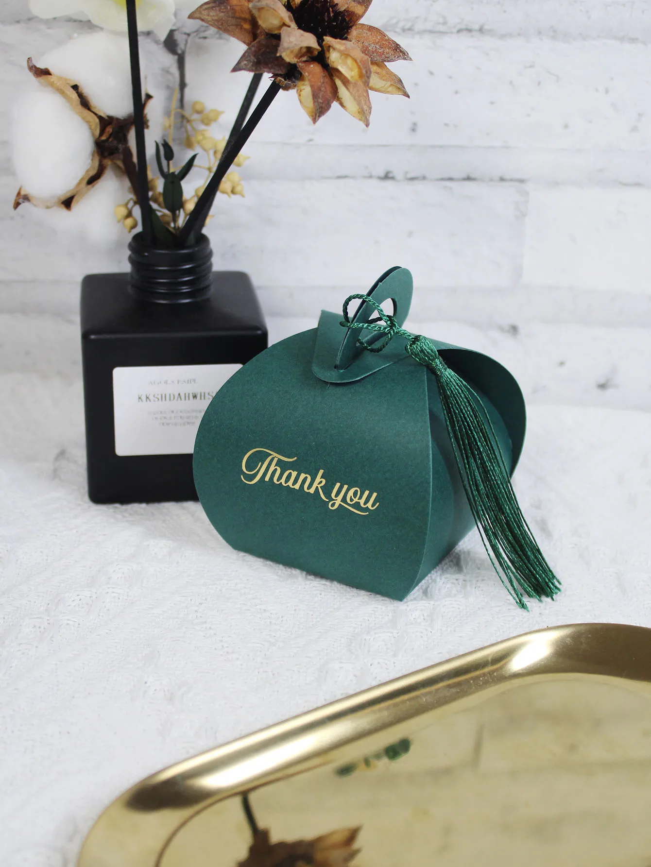 Elegant Tassel Bread Boxes Thank You Gift - Baby Shower Wedding Favors Chocolate Candy Boxes - Decorative Paper Party Favor Packaging Boxes for Special Occasions and Events - 图片 4