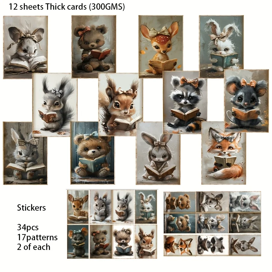 50PCS Card Sticker & Envelope Set – DIY Holiday Flag Crafts, Scrapbooking Supplies, Postcard & Greeting Card Decoration, Journal Album Stickers, Paper Craft Kit for Kids, Students, Teachers, Party Favors, Gift Packaging - 图片 3