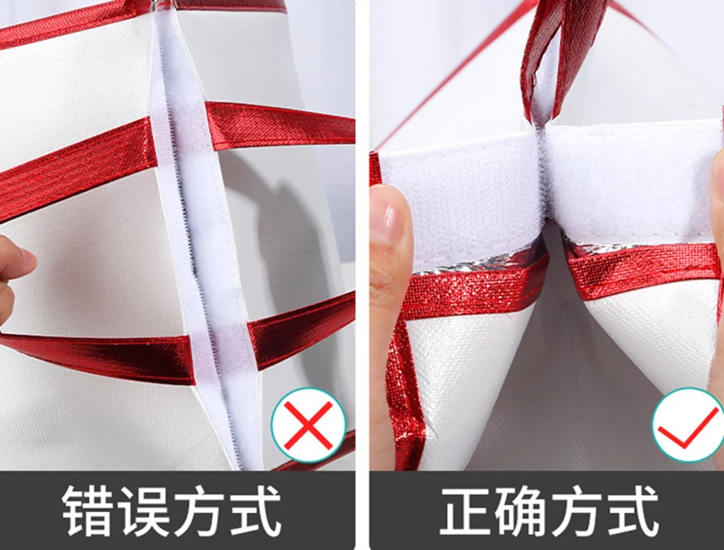 Portable Insulated Cooler Bag – Foldable Large Capacity Thermal Lunch Tote with Ice Pack, Waterproof Aluminum Foil Liner, Perfect for Cake Delivery, Picnic, Outdoor Food Storage, Reusable Meal Carrier 4