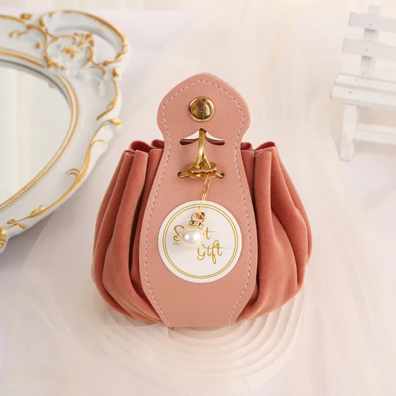 Luxury Flocked Leather Velvet Drawstring Candy Bags – Elegant Sachet Pouches for Christmas, Weddings, Parties, Jewelry, Candy, Favor Gifts, Gift Packaging, Event Souvenirs, Boutique Accessories, Reusable Storage 7