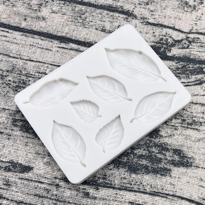 Leaf Silicone Mold for Sugarcraft Fondant Chocolate Cupcake Cake Baking Moulds Dessert Decorating Tools Kitchen Pastry Accessories Candy Resin Soap Wax Melt DIY Craft Decoration Tray 5