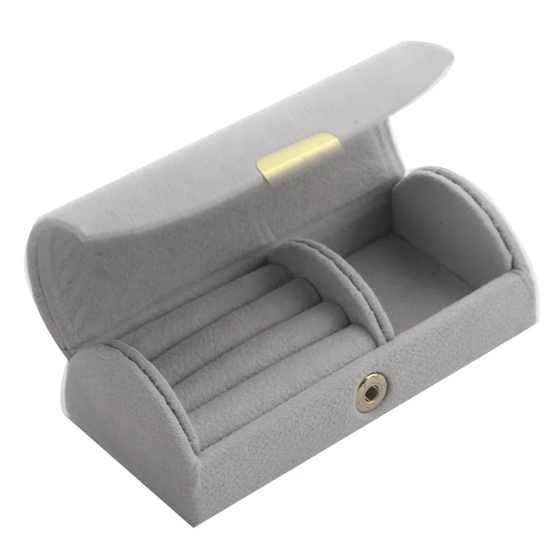 Travel Jewelry Organizer | Solid Color Portable Jewelry Storage Box – Exquisite Travel Jewelry Bag with Suede Surface, Compact Jewelry Box Organizer for Rings, Necklaces, Earrings, and Small Accessories, Ideal for Travel and Everyday Use 9