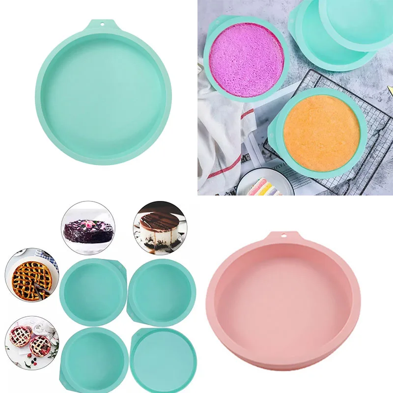 Non-Stick Round Silicone Cake Mold – Heat Resistant, Reusable Bakeware Pan for DIY Desserts, Cakes, Puddings, Pastries, Baking, and Kitchen Accessories 5