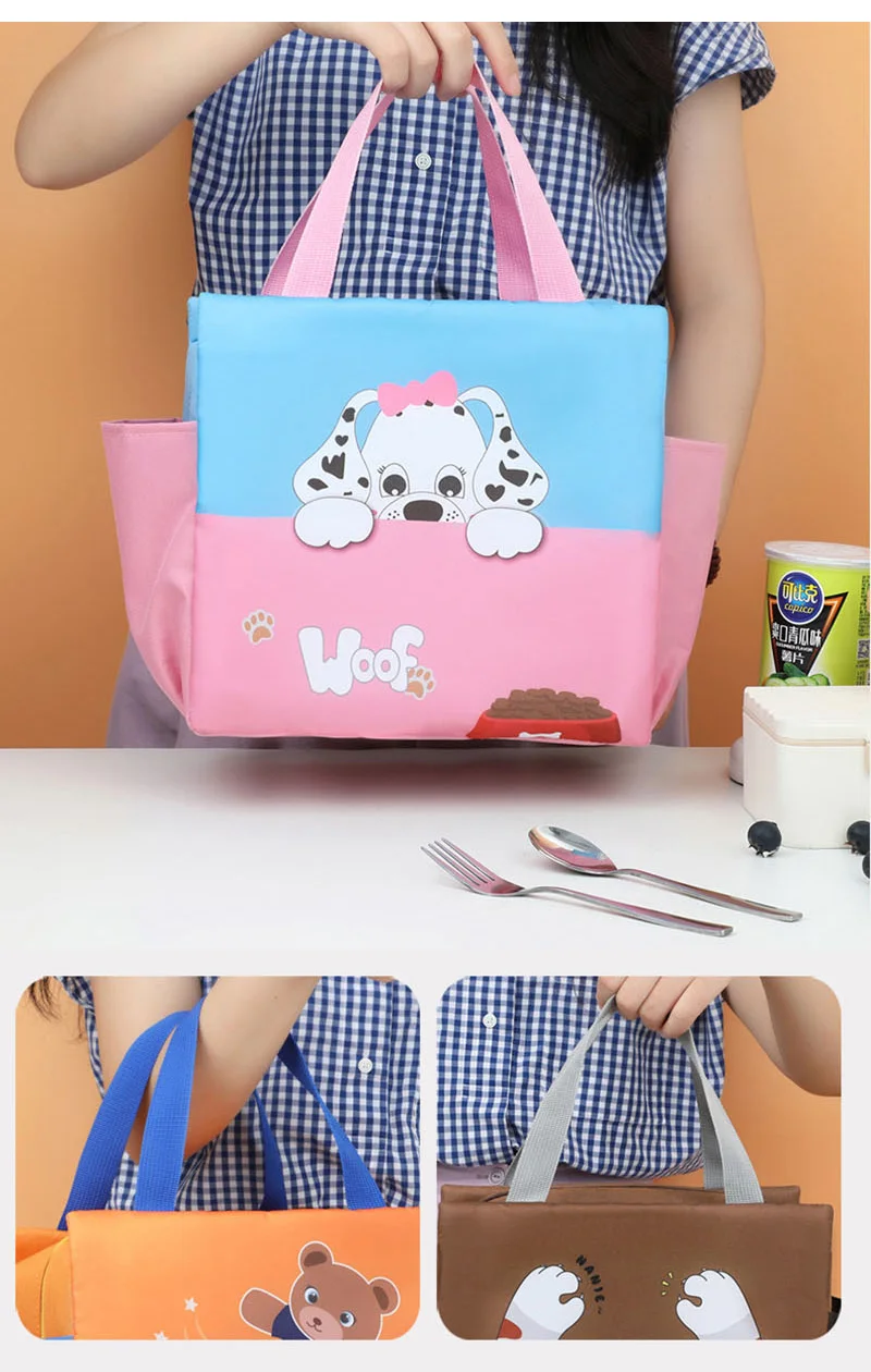 Cartoon Children Lunch Bags, Cute School Lunchbox Tote for Girls and Boys, Thermal Insulated Lunch Bag for Kids, Large Capacity Picnic Food Carrier, Reusable Kids Meal Bag Cartoon Children Lunch Bags, Cute School Lunchbox Tote for Girls and Boys, Thermal Insulated Lunch Bag for Kids, Large Capacity Picnic Food Carrier, Reusable Kids Meal Bag