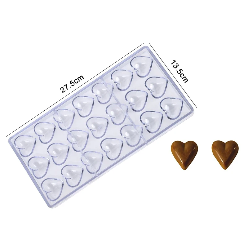 Chocolate Mold 3D Polycarbonate Transparent Plastic Kitchen Baking Tools for DIY Pastry, Candy, and Desserts, Multiple Styles Polycarbonate Chocolate Molds for Home Baking, Party Treats, and Creative Pastry Making