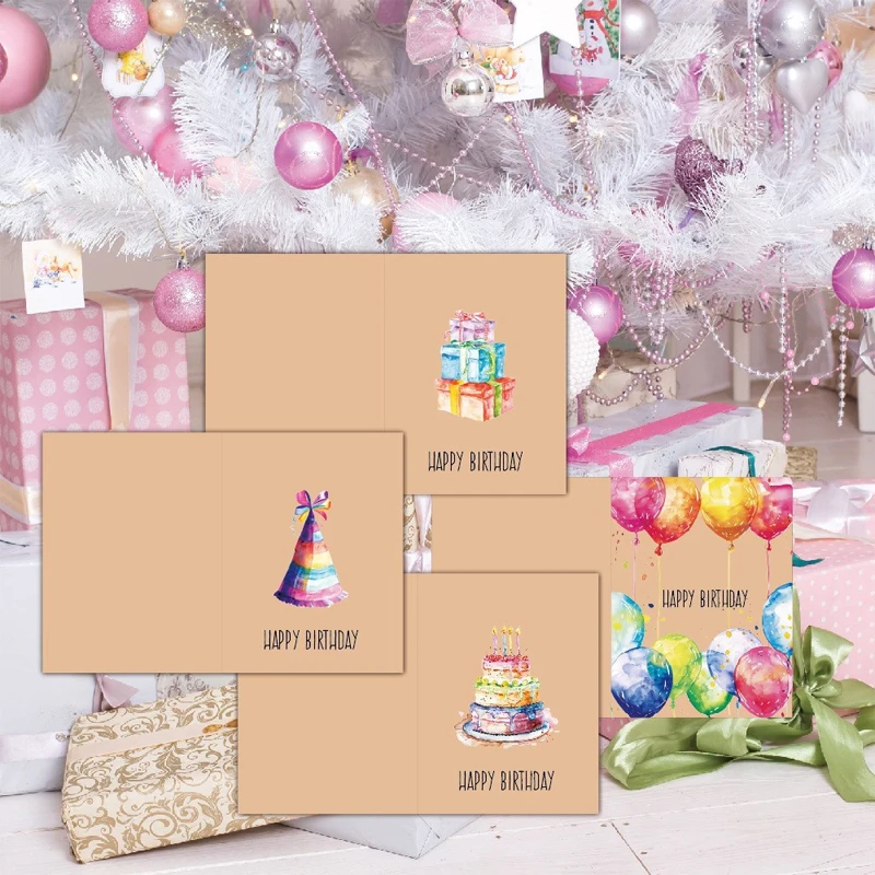 DIY Cartoon Birthday Greeting Card Set with Envelopes and Stickers – Fun and Creative Card Kit for Kids, Family, and Friends, Perfect Gift for Birthdays, Parties, and Personalized Messages - 图片 4