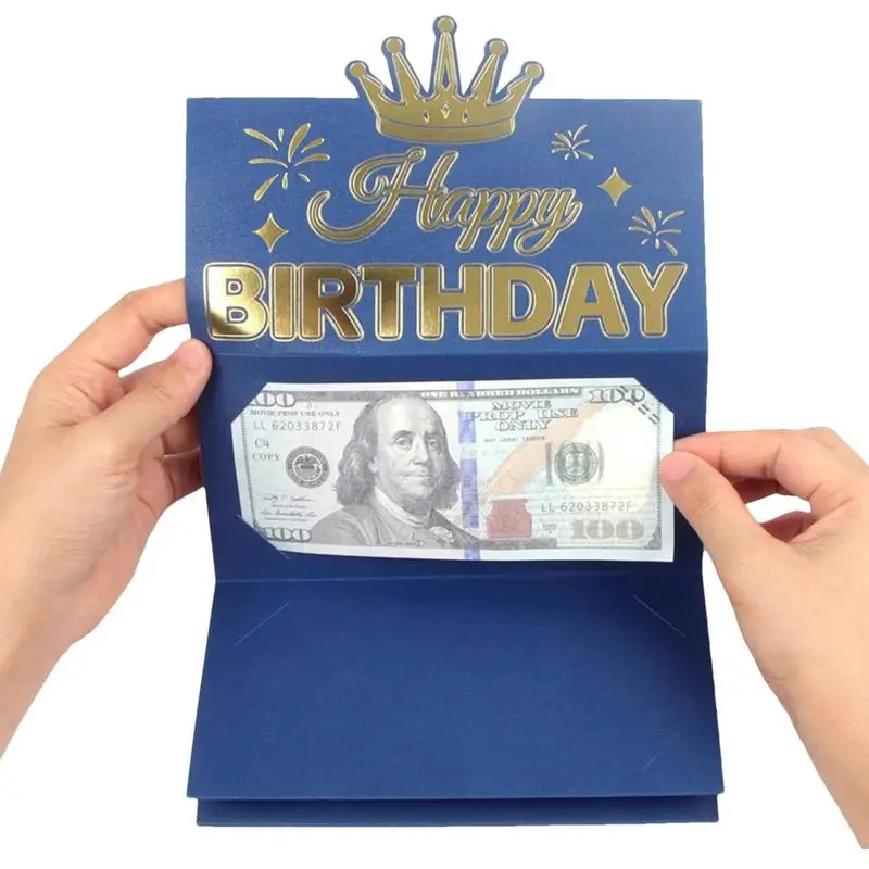 Creative Birthday Wallet Greeting Card – Folding Cash Holder Red Envelope Style, Unique Birthday Gift Envelope for Kids, Boys, Girls, and Friends, Fun and Practical Birthday Party Gift Idea - 图片 2