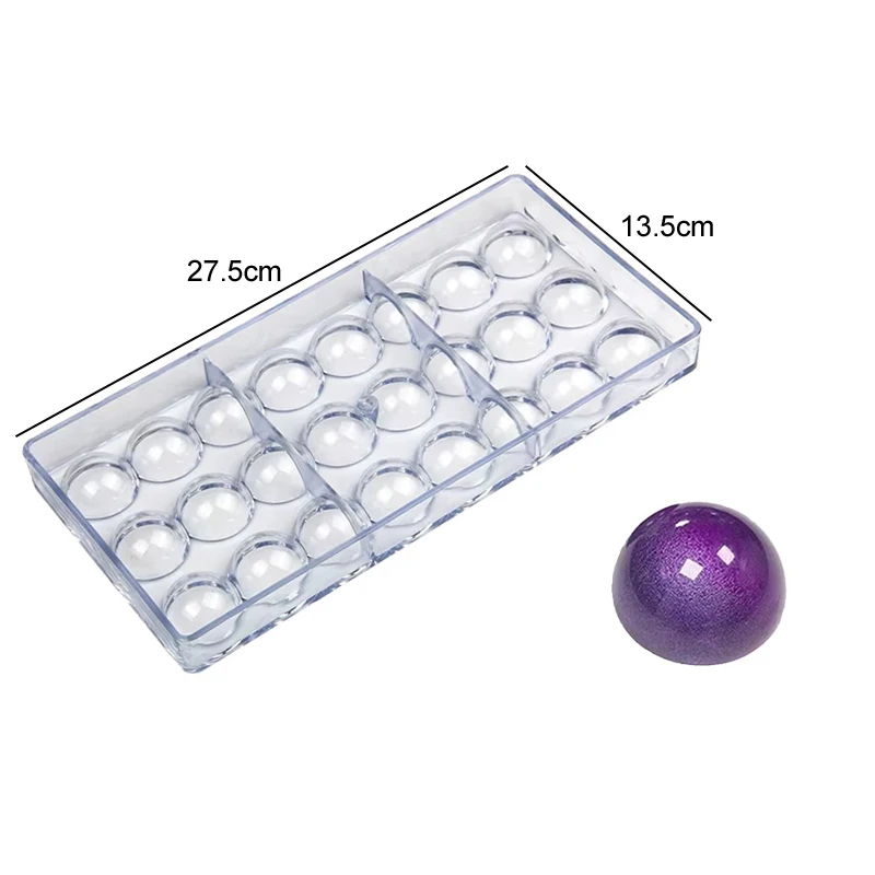 Chocolate Mold 3D Polycarbonate Transparent Plastic Kitchen Baking Tools for DIY Pastry, Candy, and Desserts, Multiple Styles Polycarbonate Chocolate Molds for Home Baking, Party Treats, and Creative Pastry Making