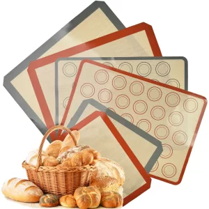 1PC Silicone Baking Mat for Oven, 0.4mm Thin Reusable Non-Stick Heat-Resistant Bakeware Liner, Flexible Silicone Sheet for Cookies, Pastries, and Professional Home Baking Tools