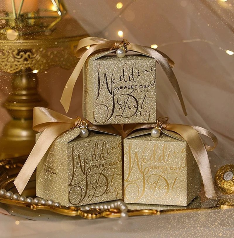 Sparkling Gold and Silver Mini Gift Box Bags – Creative Paper Packaging for Wedding Favors, Baby Shower Candy, Chocolate, Cookies, Jewelry, and Party Treats – Elegant Decorative Boxes for Guests and Events Sparkling Gold and Silver Mini Gift Box Bags – Creative Paper Packaging for Wedding Favors, Baby Shower Candy, Chocolate, Cookies, Jewelry, and Party Treats – Elegant Decorative Boxes for Guests and Events