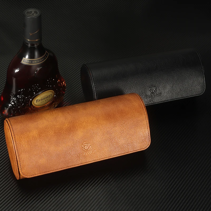 Travel Watch Case 🕰️ 3 Slots PU Leather Watch Organizer – Vintage Roll Travel Case – Portable Watch Storage Box – Elegant Display & Gift Packaging Solution for Men and Women - 图片 2