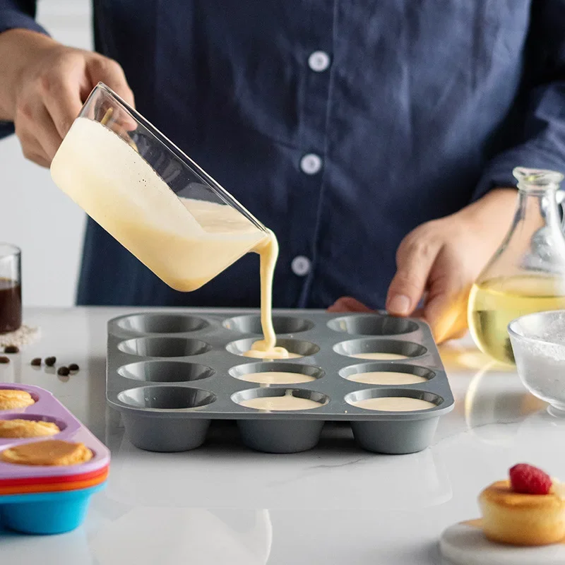 12-Hole Silicone Baking Mold – 3D Round Sphere Cake Pan, Chocolate, Muffin, Cupcake, DIY Dessert Bakeware for Home Kitchen, Baking, Pastries, Chocolate Balls and Creative Treats - 图片 4