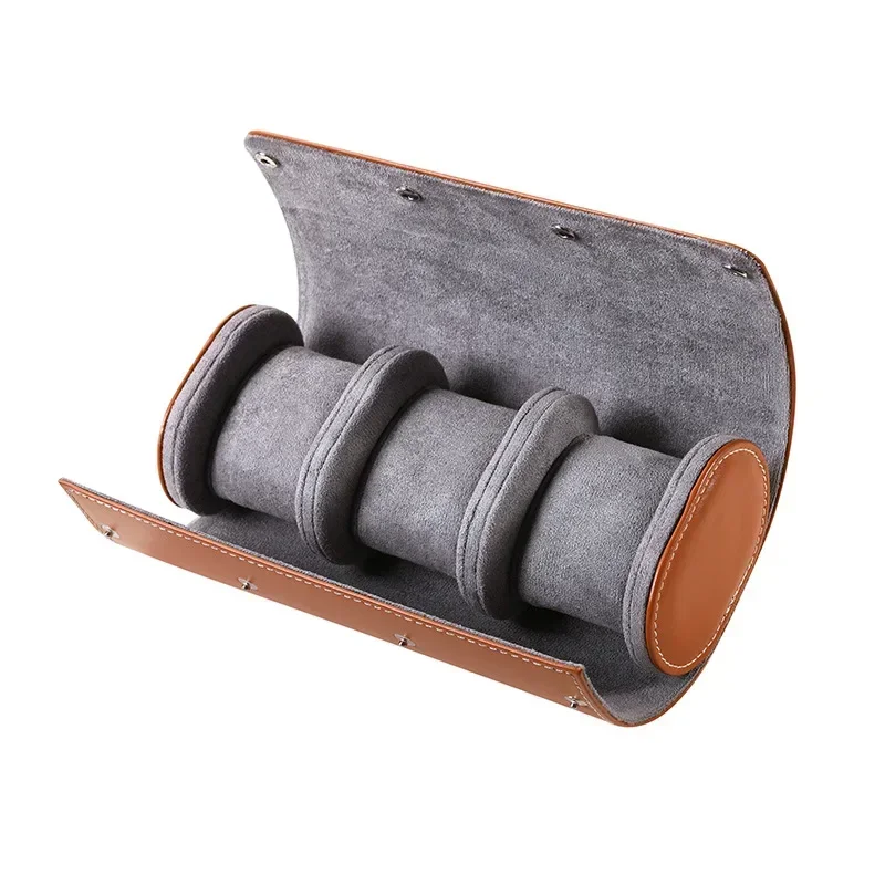 Travel Watch Organizer | PU Leather Watch Case Travel Storage Bag, Classic Watch Pouch Organizer, Prevents Scratching & Oxidation, Portable Leather Watch Box for Travel and Display Packaging - 图片 3