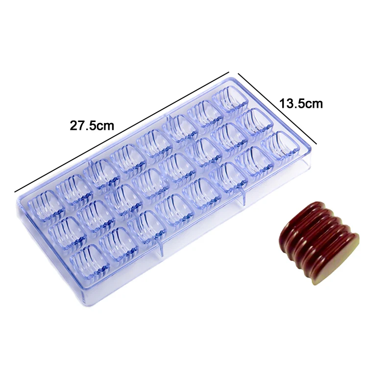 Chocolate Mold 3D Polycarbonate Transparent Plastic Kitchen Baking Tools for DIY Pastry, Candy, and Desserts, Multiple Styles Polycarbonate Chocolate Molds for Home Baking, Party Treats, and Creative Pastry Making
